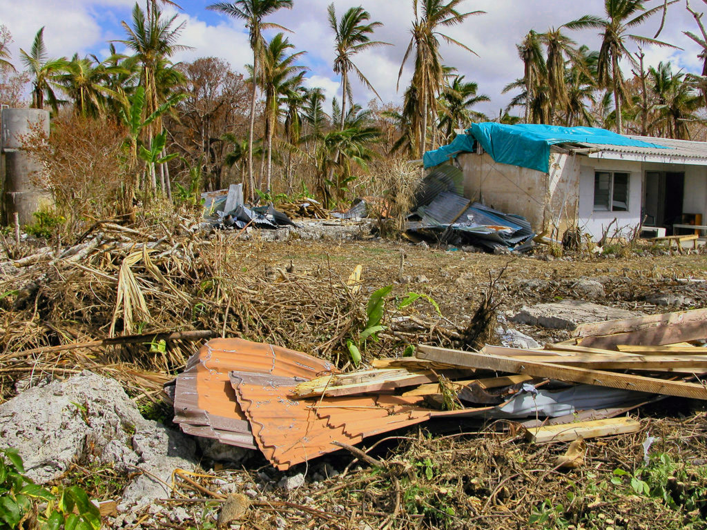 5. Januar 2004 - Zyklon HETA verwüstet die Insel Niue