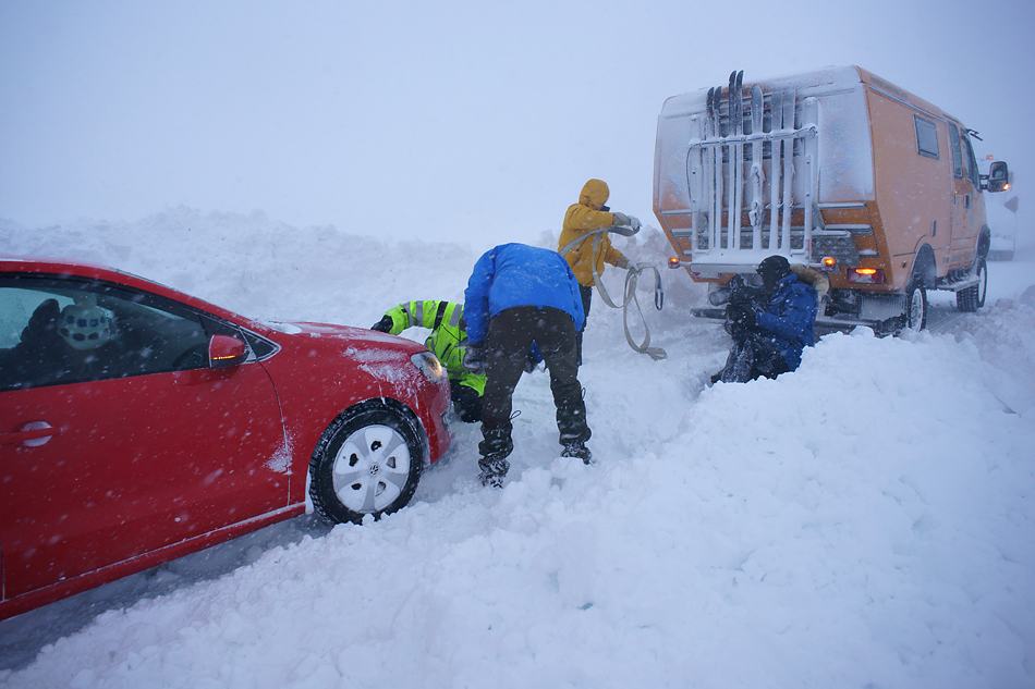 5 Kilometer vor dem Nordkapp - Unterwegs zum Nordkapp im Winter –