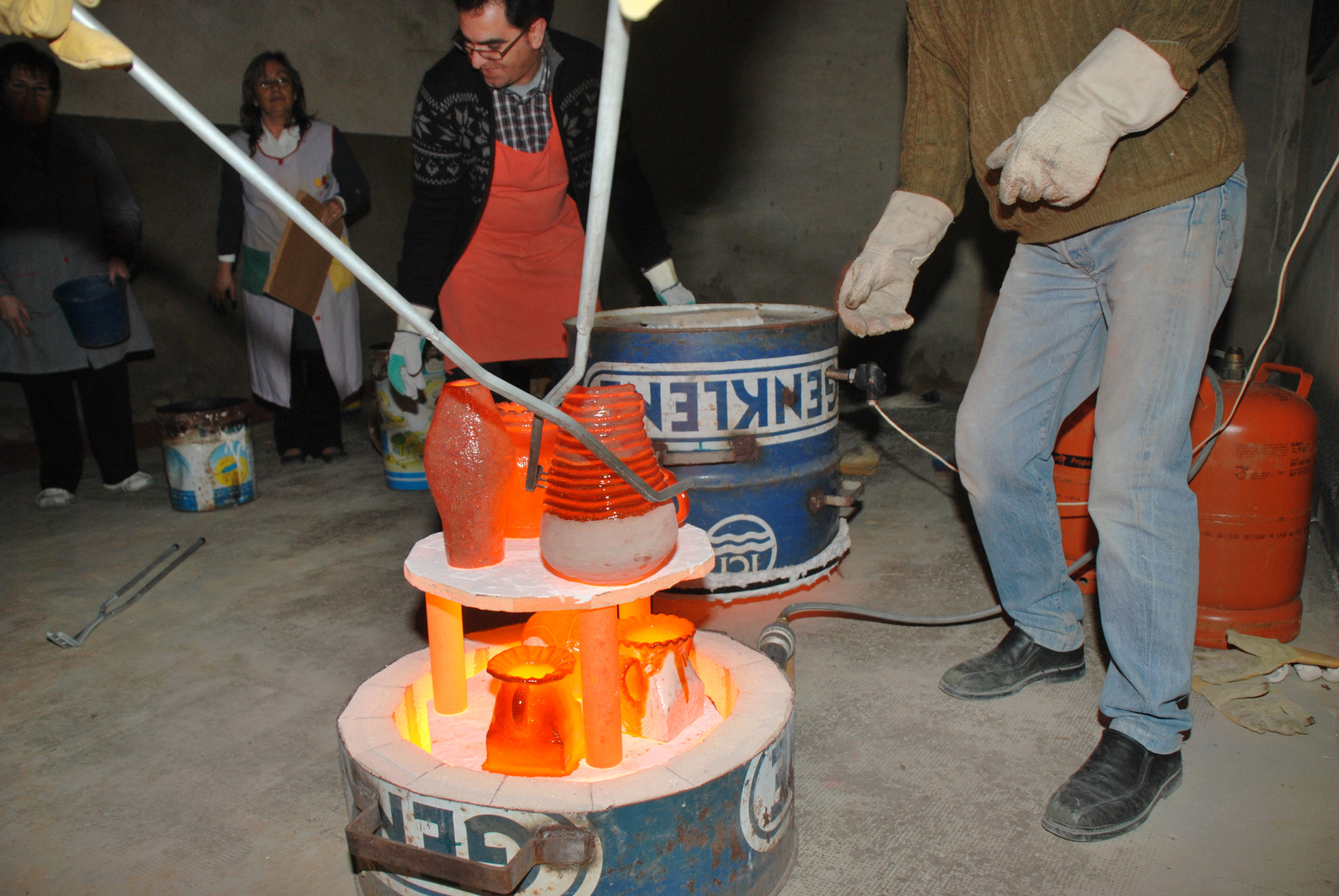 5 RAKU CERAMICA JAPONESA PINTURA Y HORNEADO