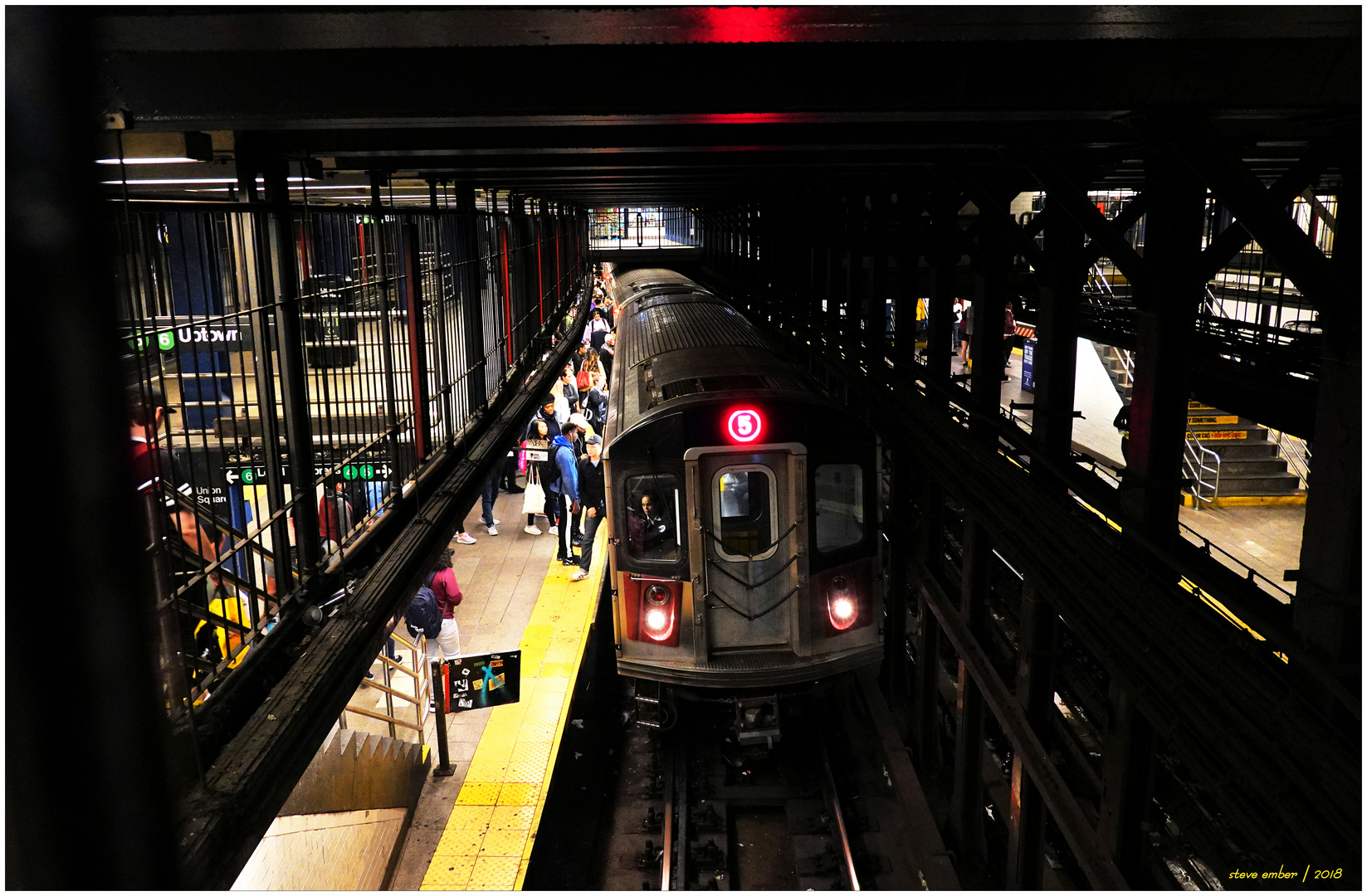 5 Train at 14th Street-Union Square Station