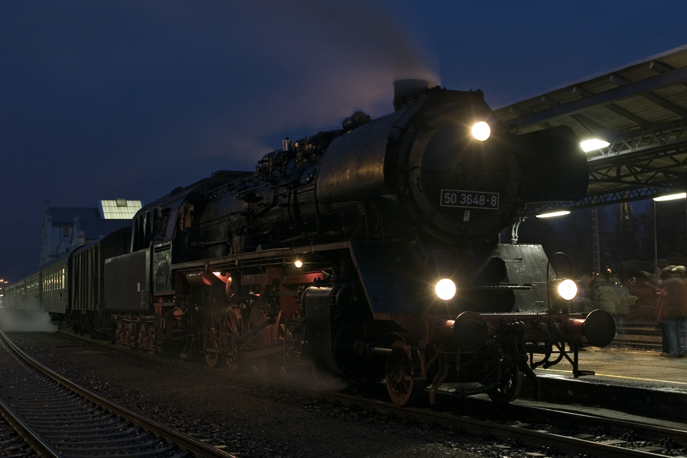 50 3648 in Zittau, Abfahrbereit Richtung Heimat