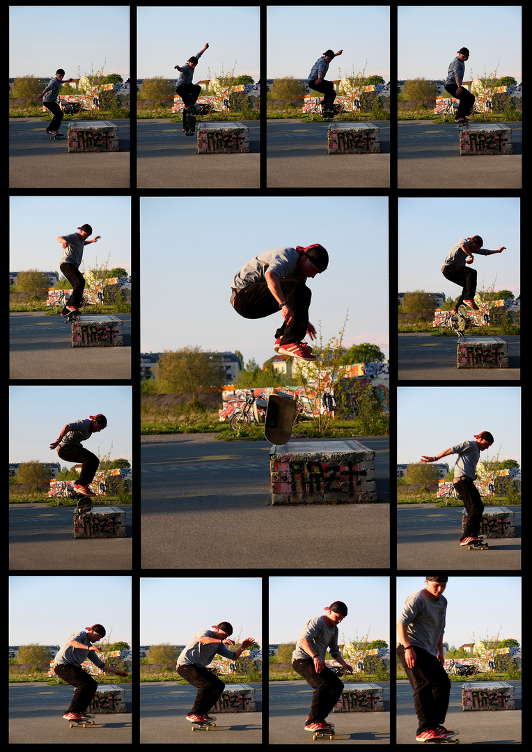 50-50 Grind - Heelflip off