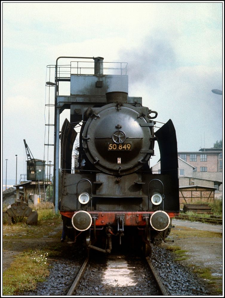 50 849 01.09.1985 im Est. Göschwitz vor Sonderfahrt