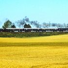 50 849 und der Rollwagen 38 205 auf Sonderfahrt in Sachsen 