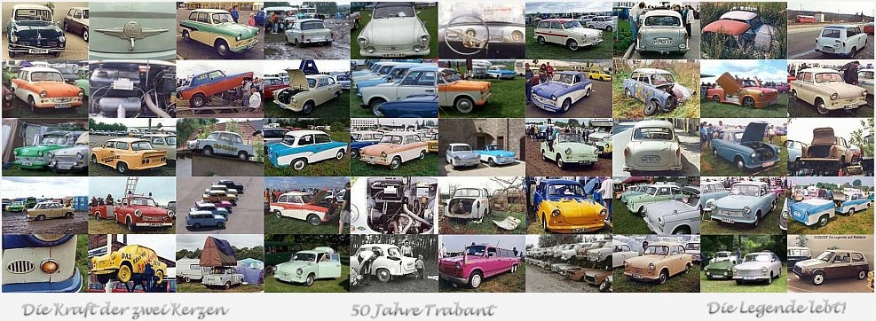 50 Mal Trabant zum 50.Geburtstag