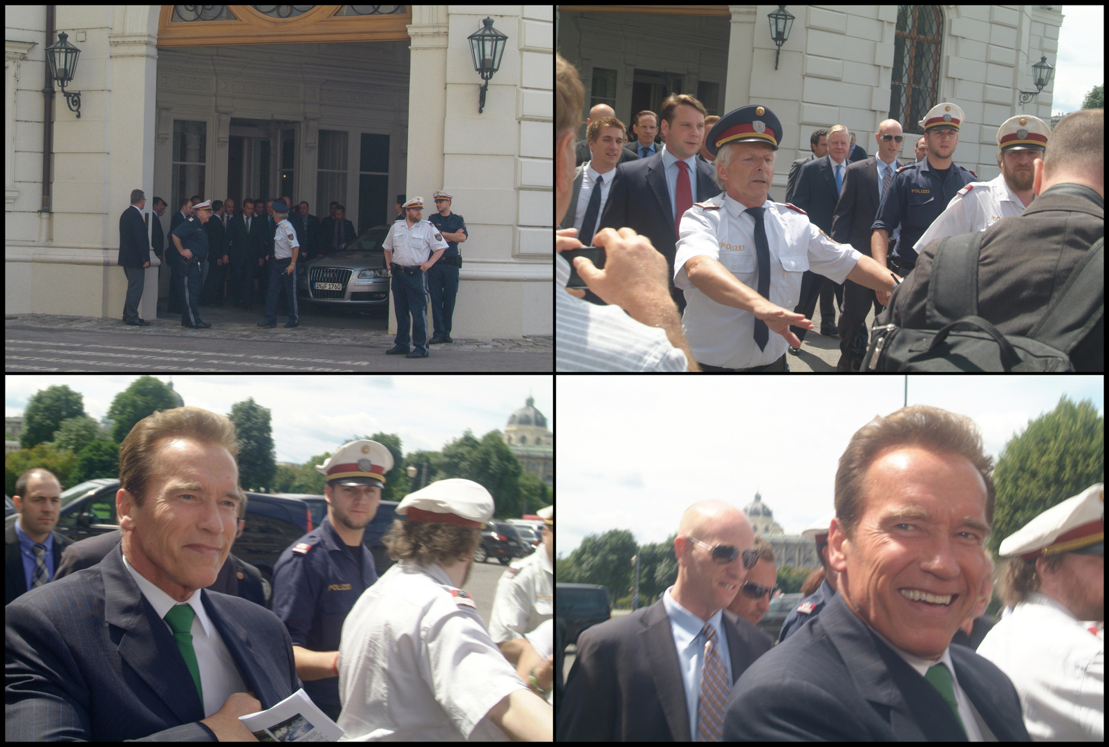 50 Meter Journalistenhorror mit Arnold Schwarzenegger