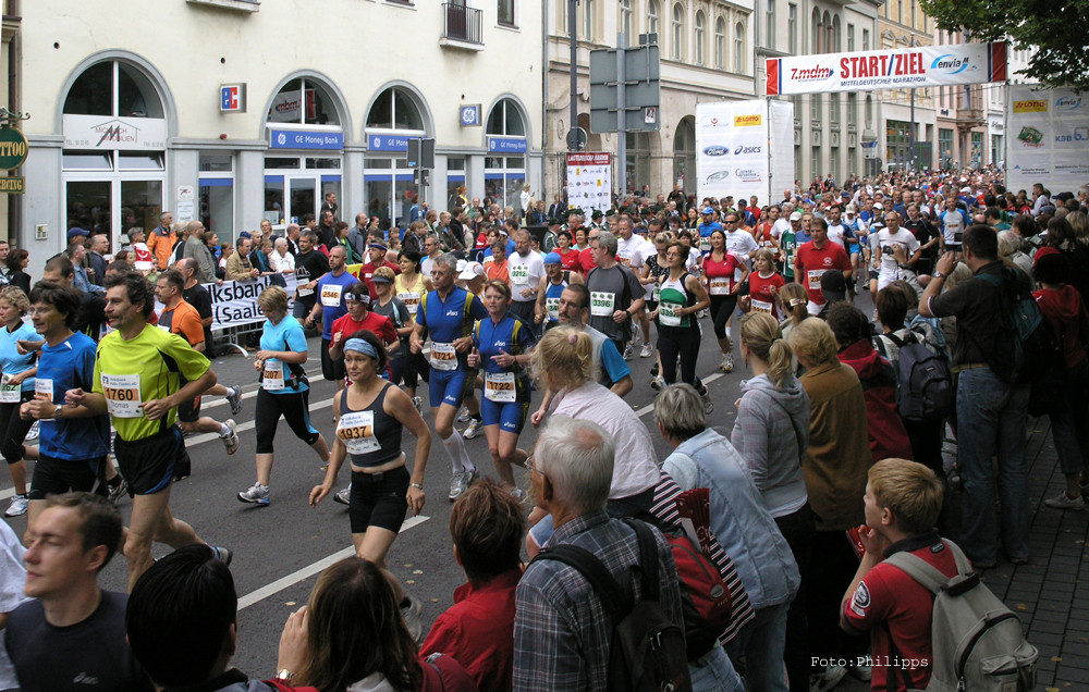 5000 beim 7.Mitteldeutschen Marathon in Halle/S