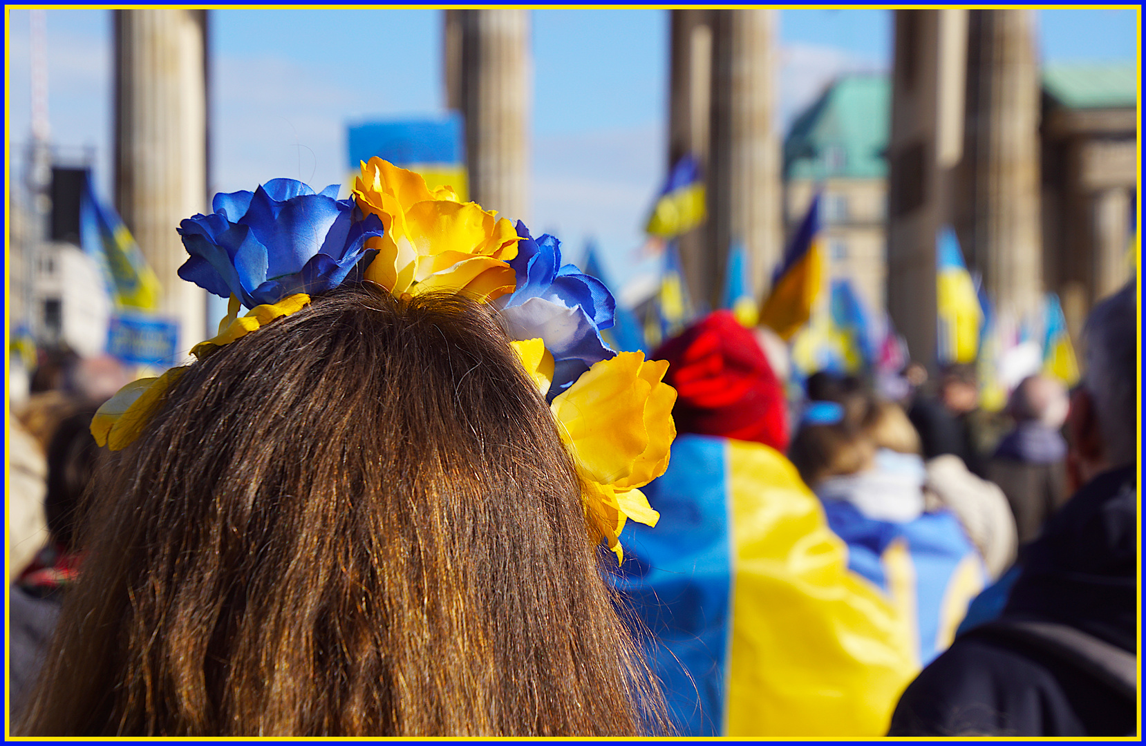 5000 Menschen gedenken des Überfalls auf die Ukraine