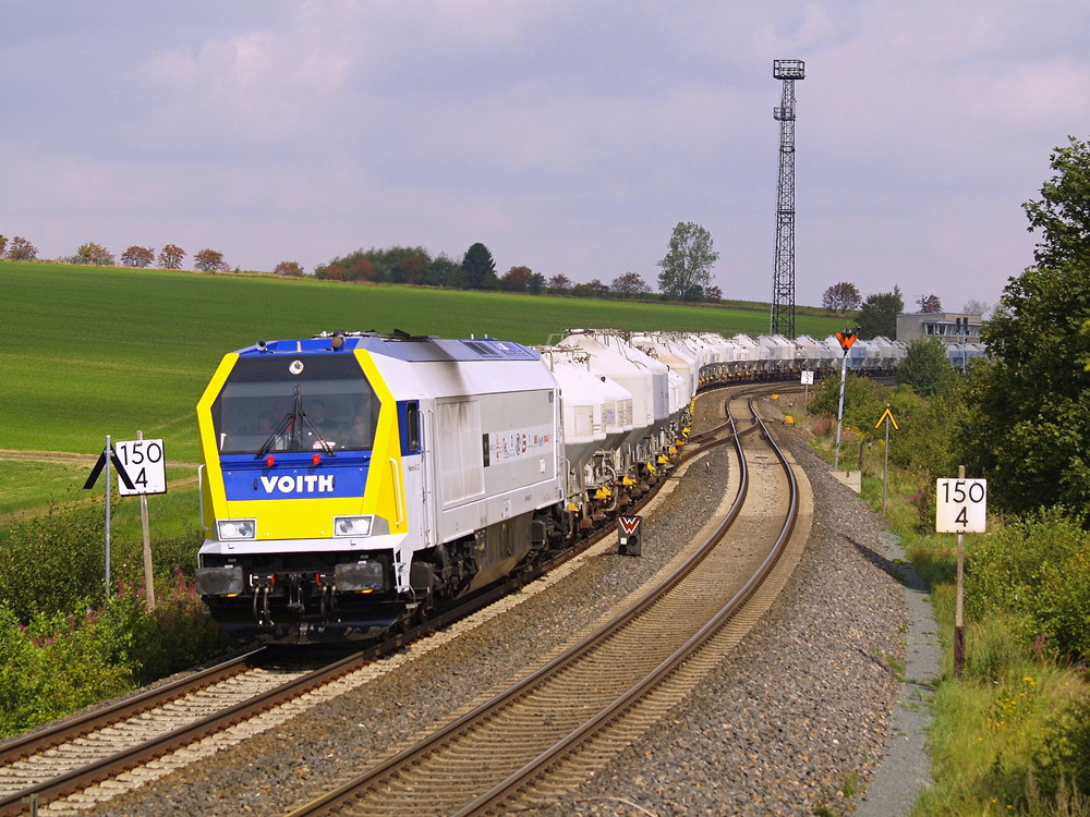 5000 PS - Lok mit Zementzug Rüdersdorf - Regensburg