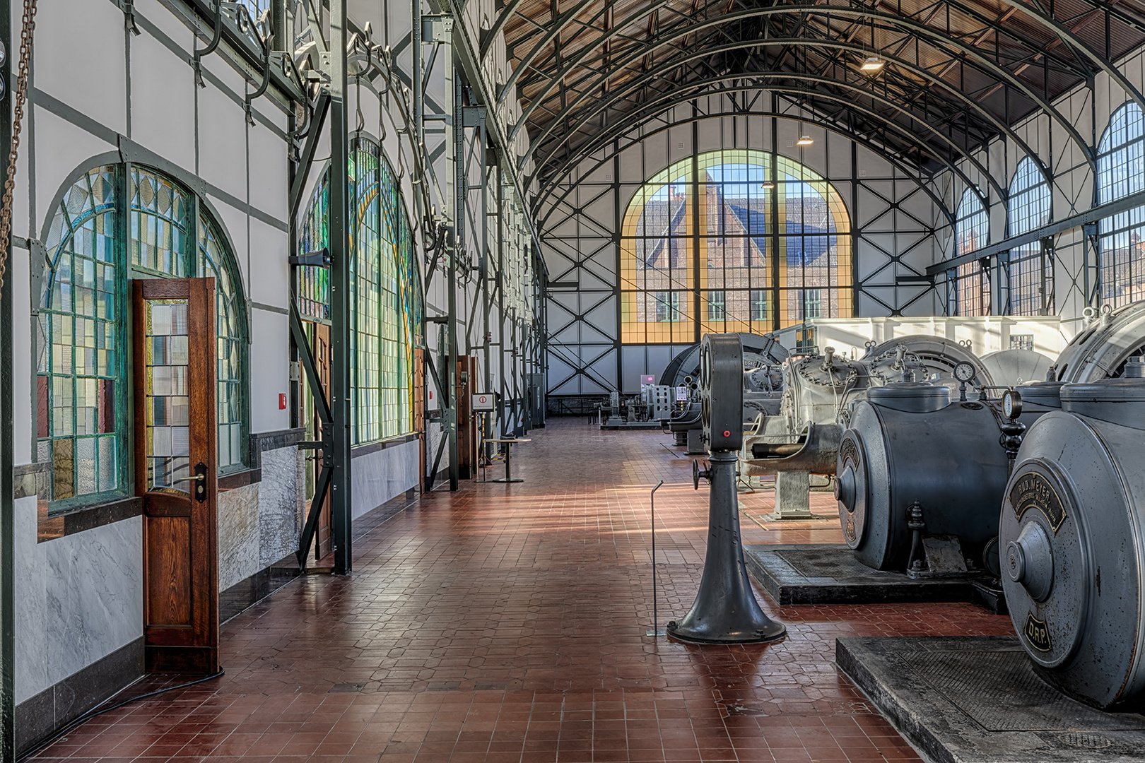 5096S-98S Zeche Zollern Dortmund Maschinenhalle  Jugendstil Innen