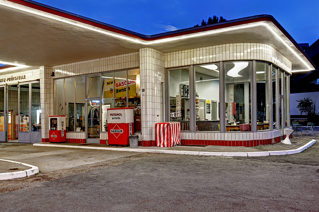 50er Jahre Tankstelle in Hamburg-Rothenburgsort