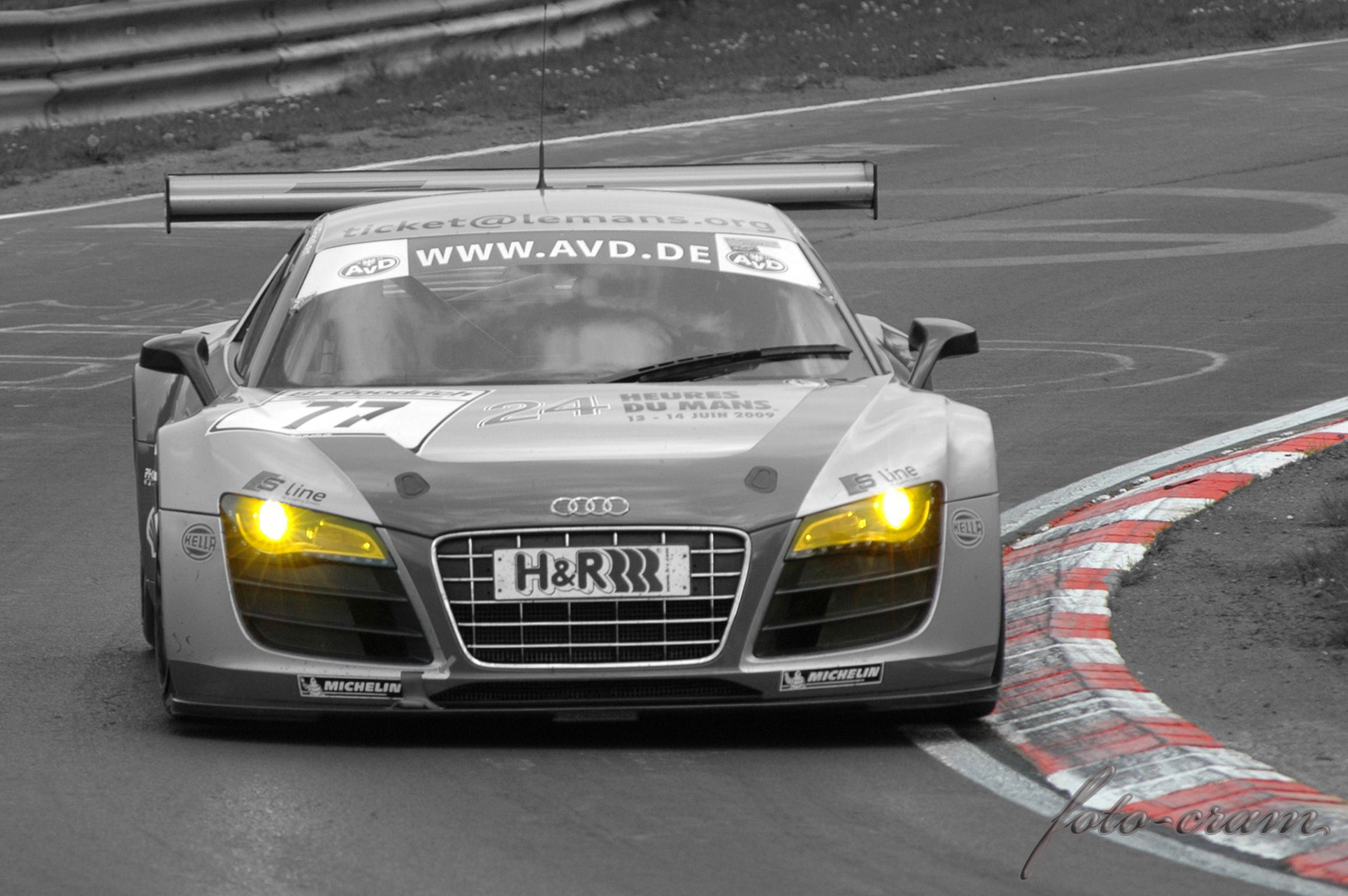 51. ADAC ACAS H&R-Cup Audi R8 LMS im Streckenabschnitt Hatzenbach