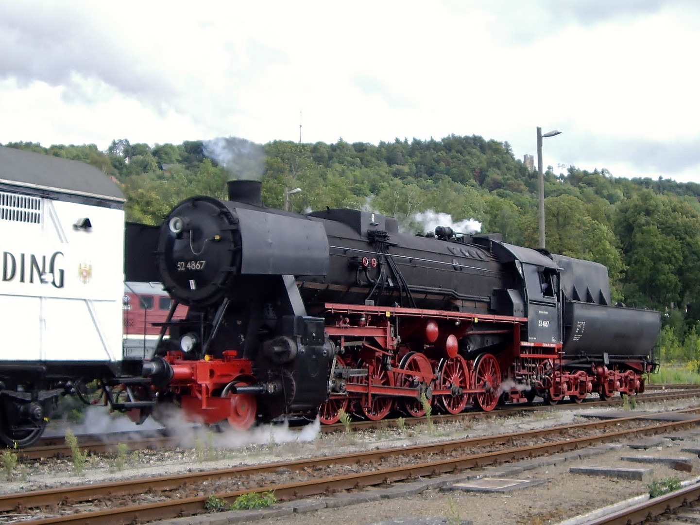 52 4867 live bei den XXI. Meininger Dampfloktagen 2015