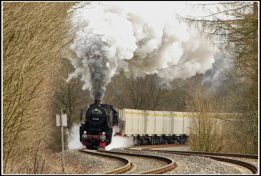 52 6106 - mit Volldampf durch das Kylltal ODER Güterplandampf 2011