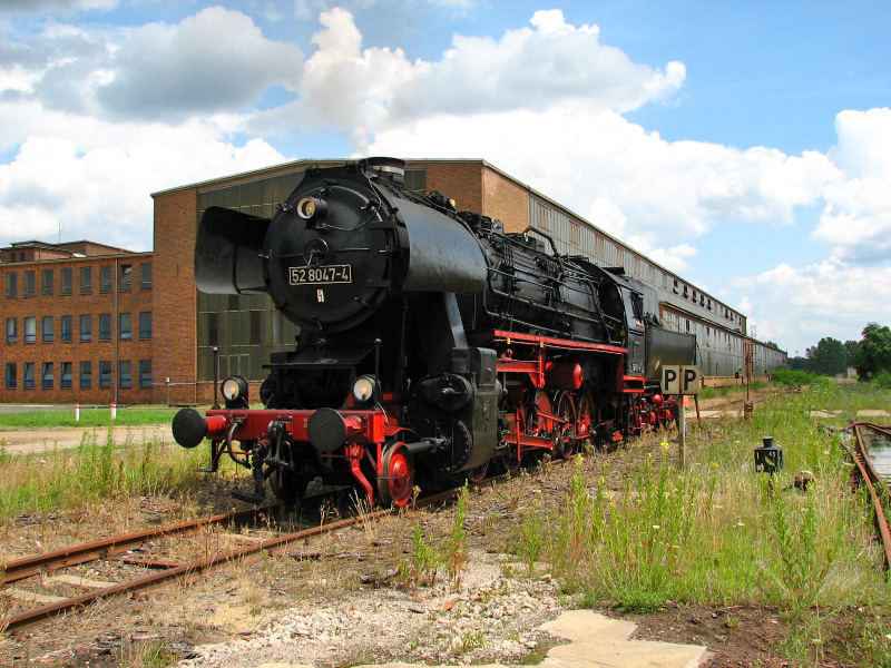 52 8047-4 beim Wasser fassen in Lübbenau-Süd