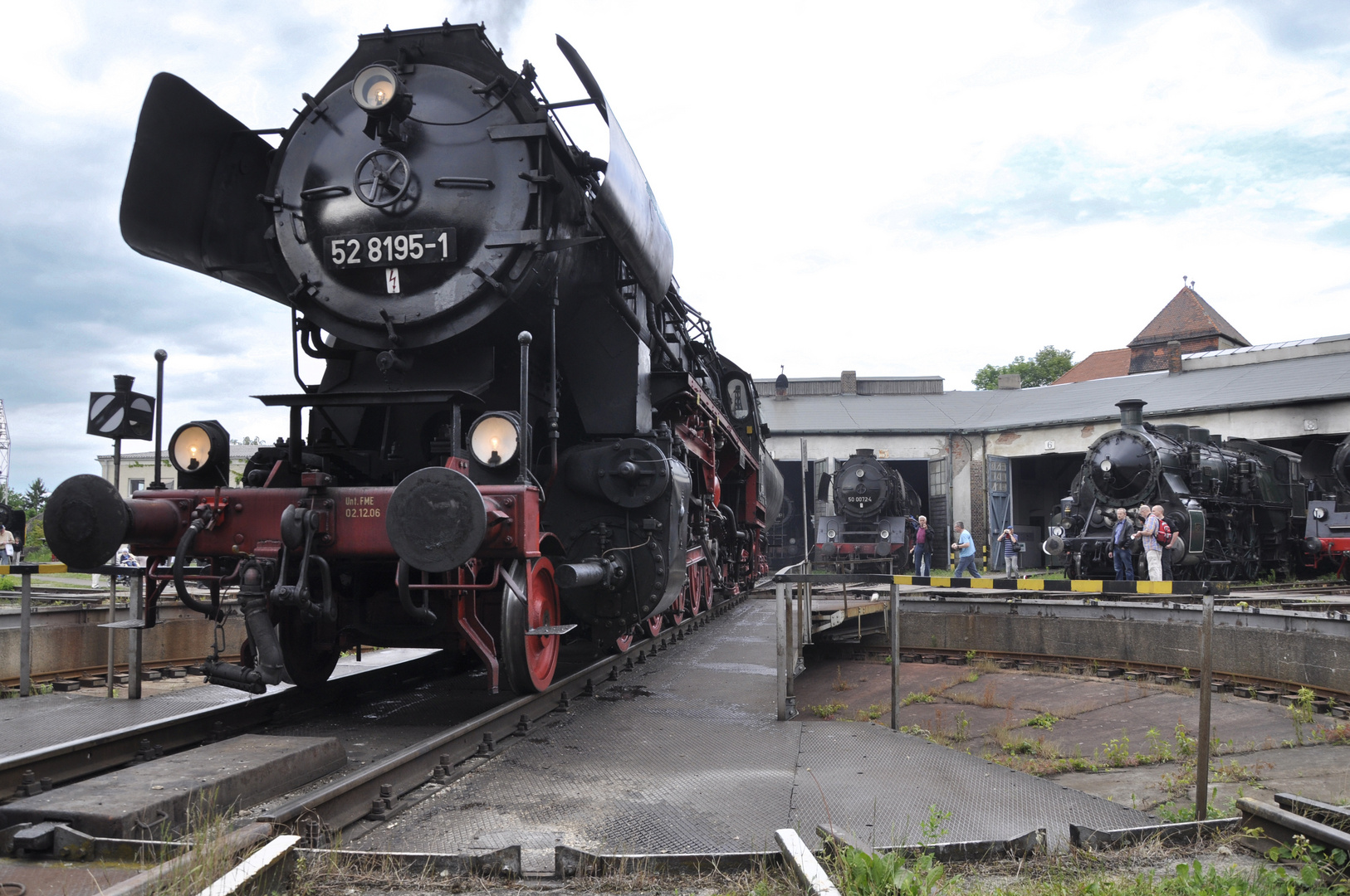 52 8195 zu Besuch im Eisenbahnmuseum Nördlingen