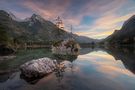 Sonnenuntergang am Hintersee by D. Wömpner