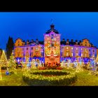 5384SC-89SC Schloss Bückeburg Weihnachtszauber Panorama beleuchtet 