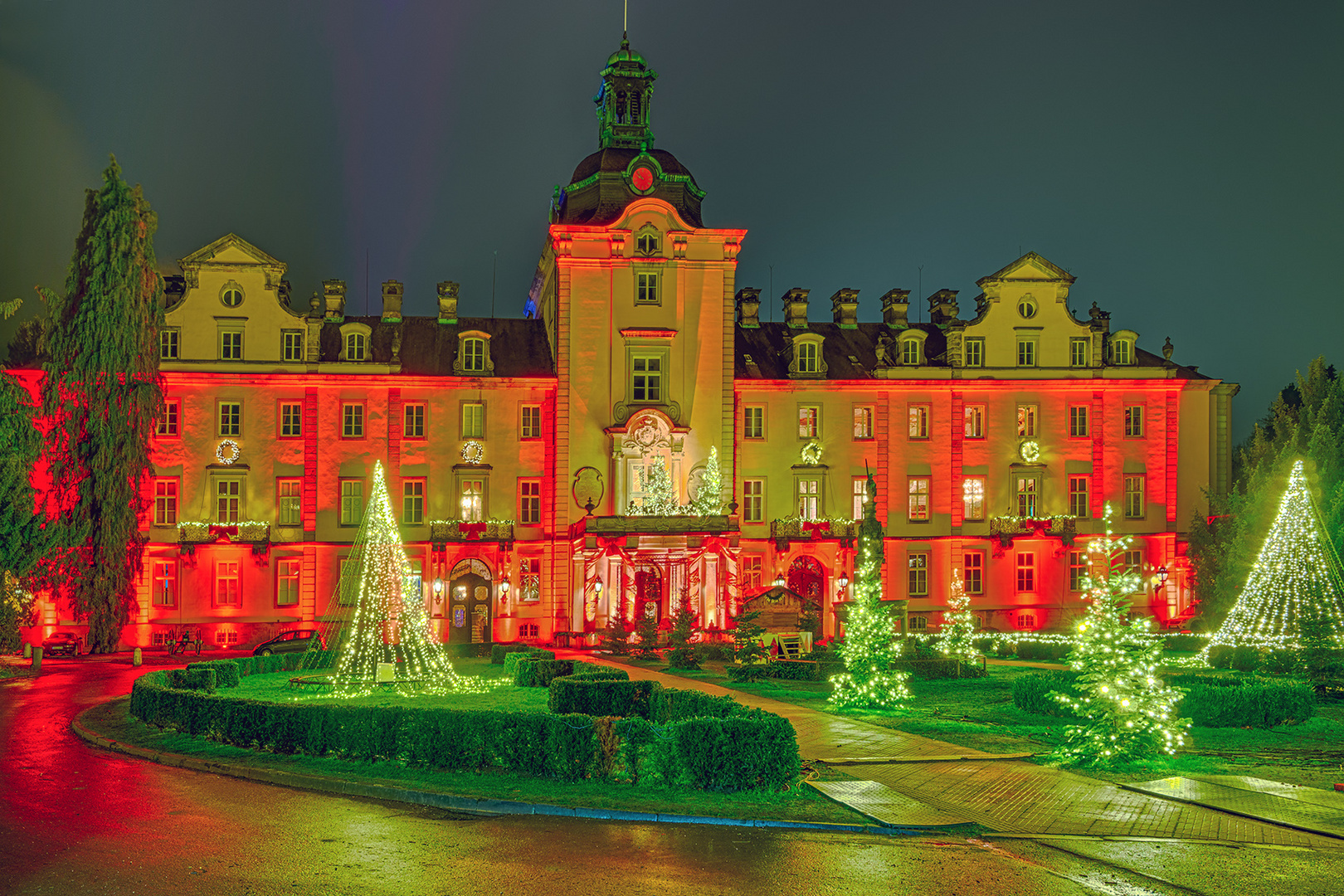 5447SC-52SC Schloss Bückeburg Weihnachts - Beleuchtung Zauber - Haft