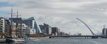 Samuel Beckett Bridge in Dublin von Peter Roß