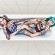 Sexy Tattoo Nerd Girls In The Tub