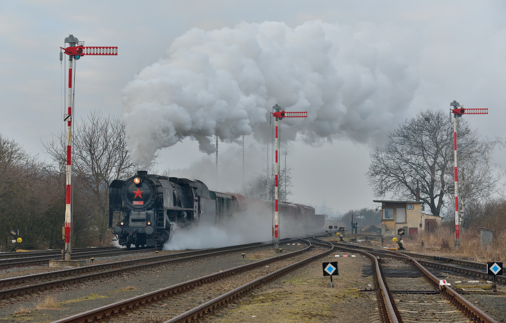 556.036 am 19.02.17 Einfahrt in Slavkov u Brna (Austerlitz)