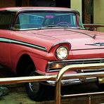 57 Ford Fairlane in Pink