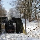 58 311 in der Ausfahrt von Ebersbach