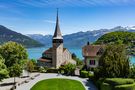 Die Schlosskirche Spiez... de Bernhard Eichenberger