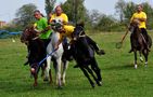 Horseball ist eine der ältesten Sportarten in Georgia. de Giorgi nikolava