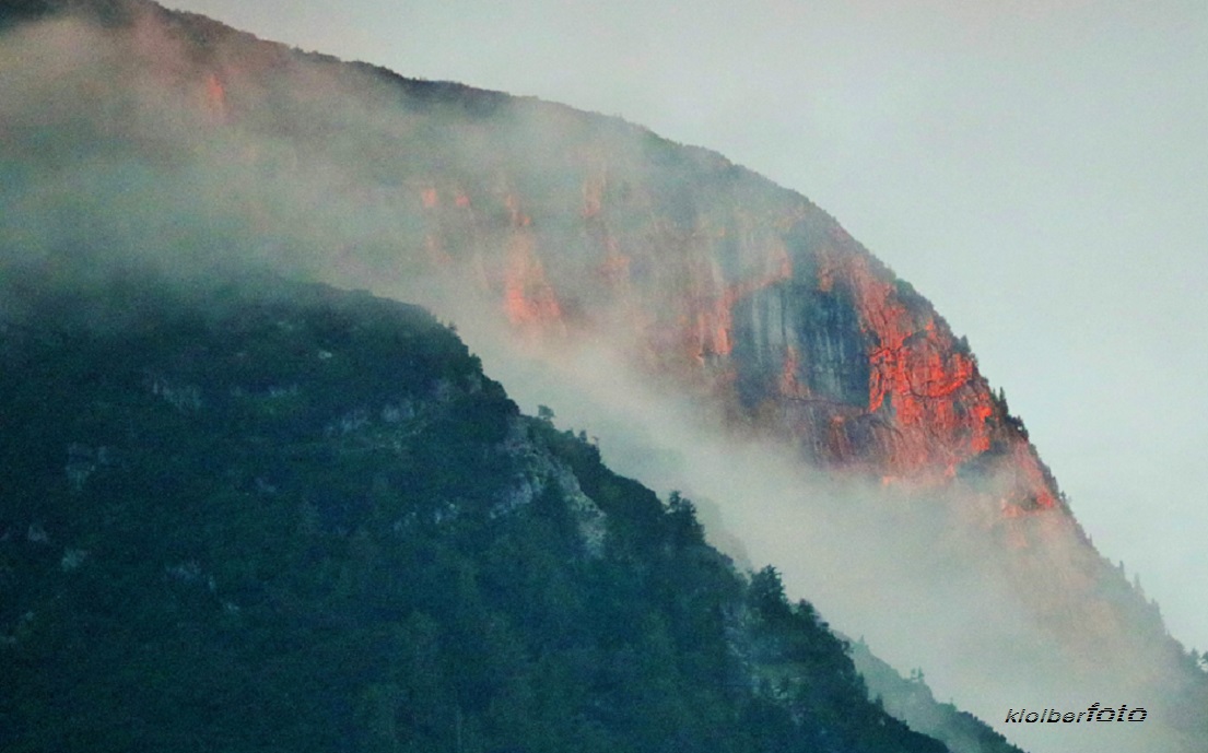 (595) berg im abendrot 