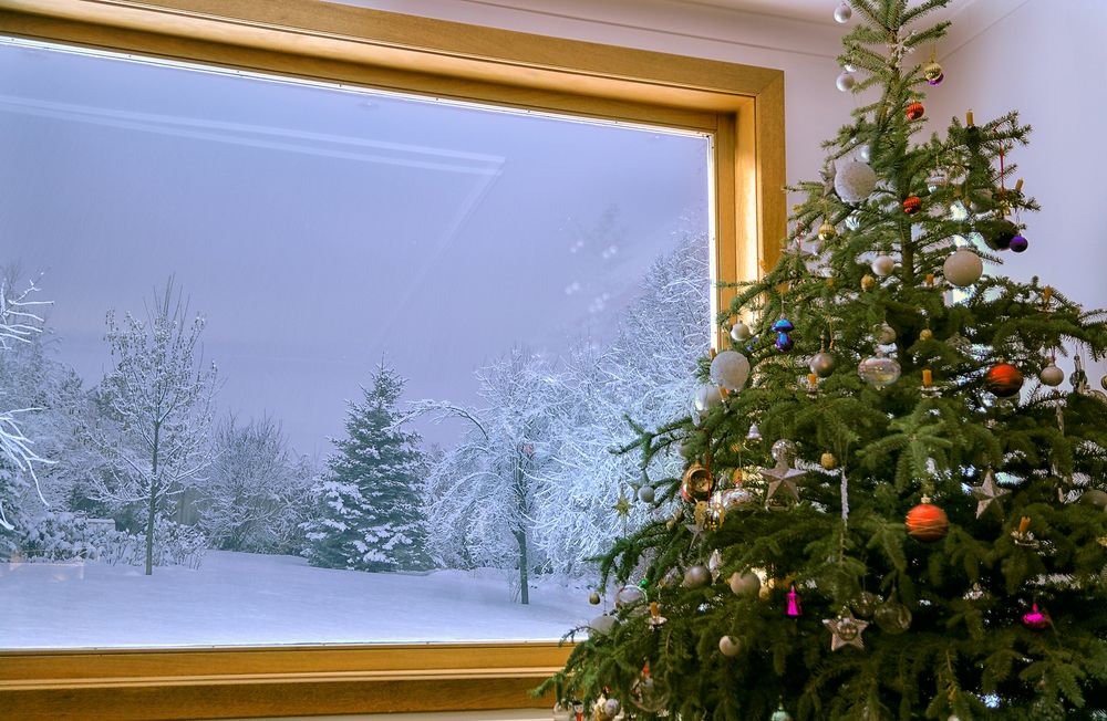 Weihnachtsbaum mit Fensteraussicht von Hannelore AYDIN