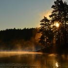 6 A.M. on the Lake -- Sunrise in Sweden