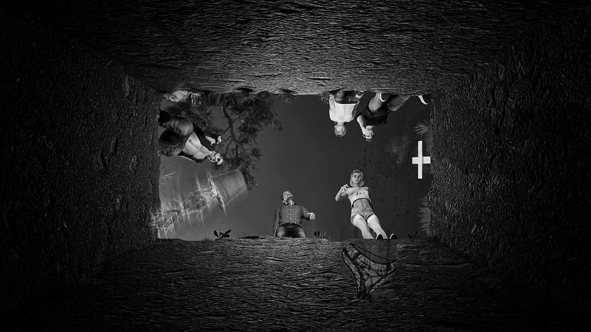 6 feet under Foto & Bild monochrome, tod, digiart Bilder auf