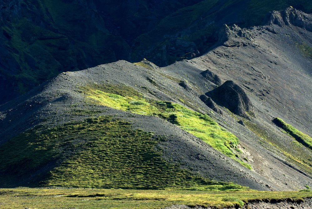 6 Monate nach dem Vulkanausbruch des Eyjafjallajökull, Island 2010