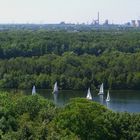 6 Seenplatte in Duisburg und das Thyssen-Krupp-Stahlwerk in Sichtweite