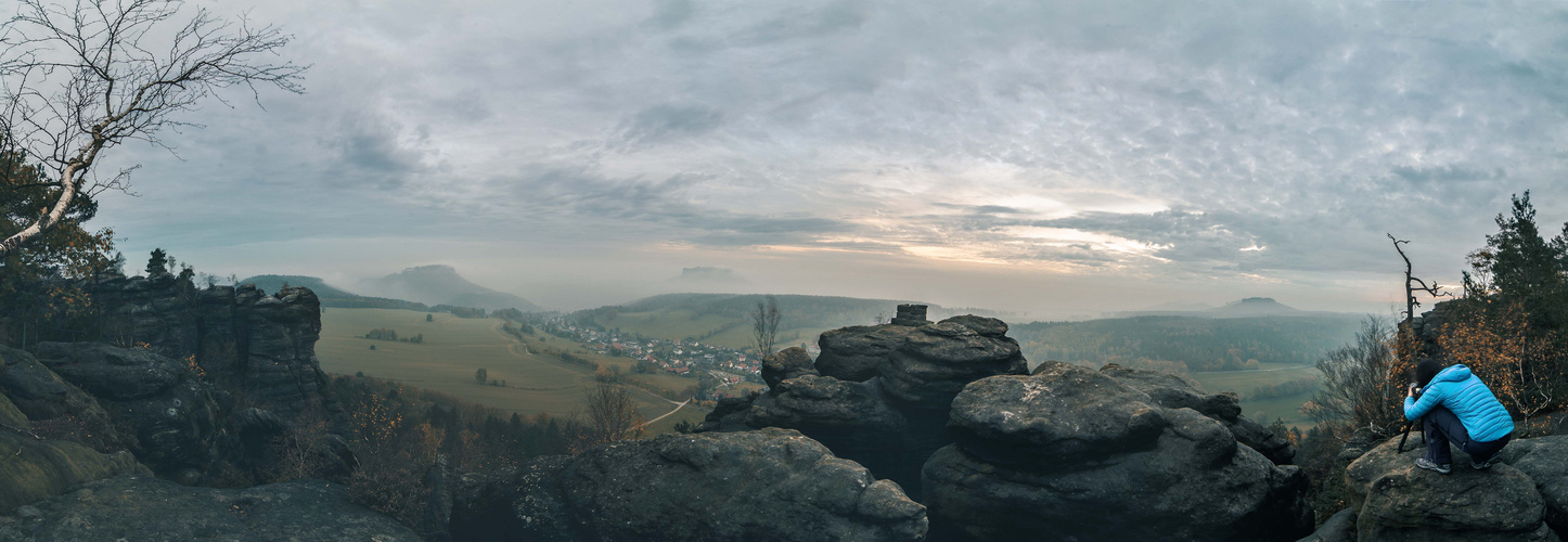 6 Uhr Morgens auf dem Pfaffenstein