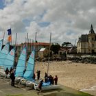 6 voiles bleues