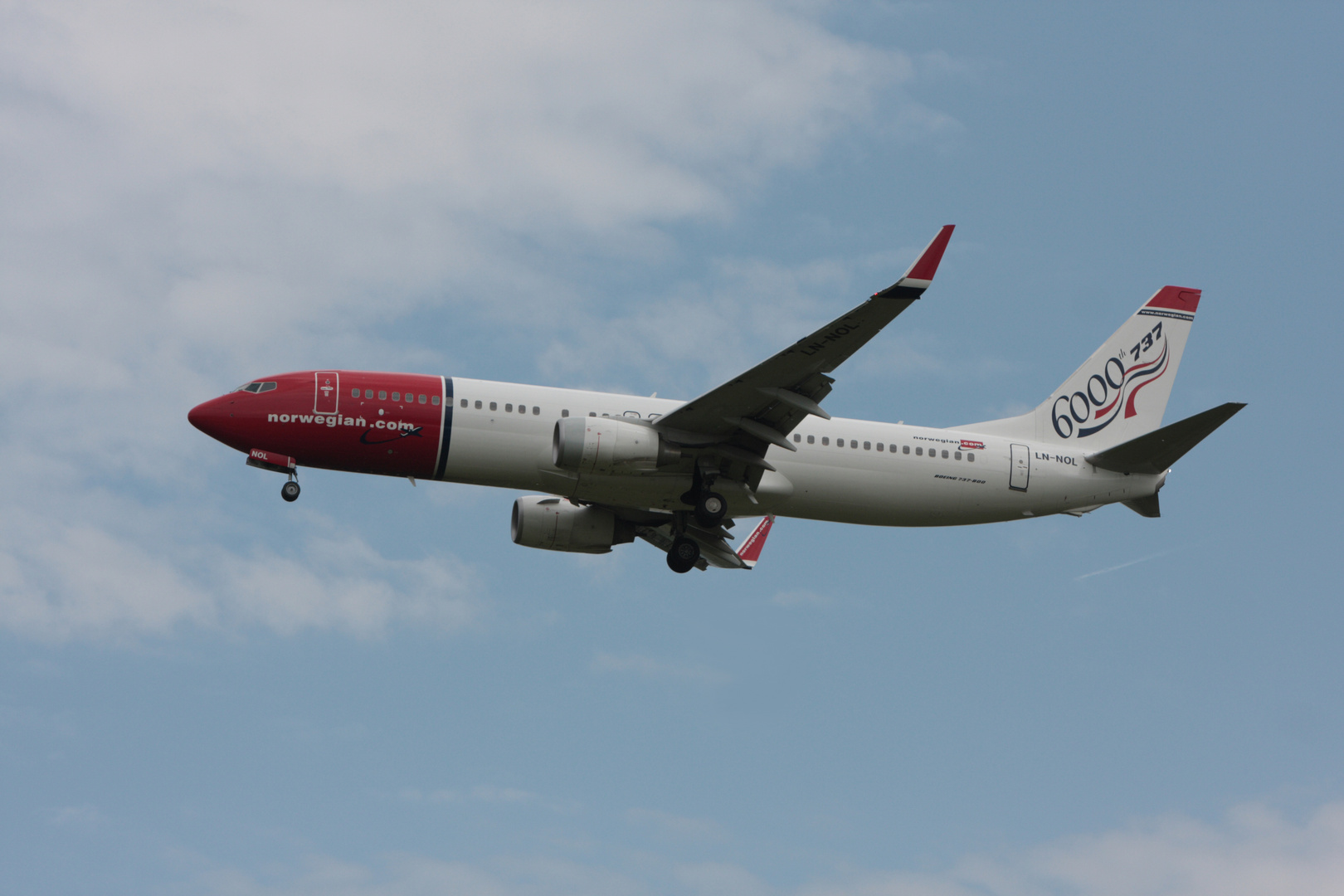 6000th Boeing 737-800 ausgeliefert an Norwegian