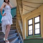 6030R Wendeltreppe Schloss Stadthagen mit Sarah