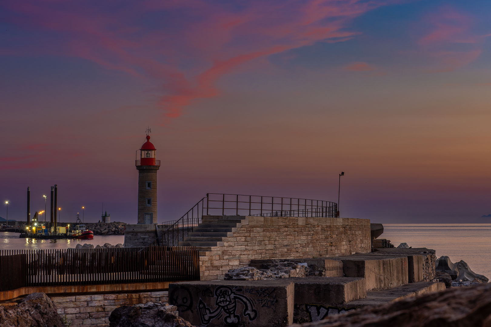 6:04 Uhr am Hafen von Bastia