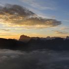 ... 6.17 Uhr -  Sonnenaufgang in den Dolomiten ...