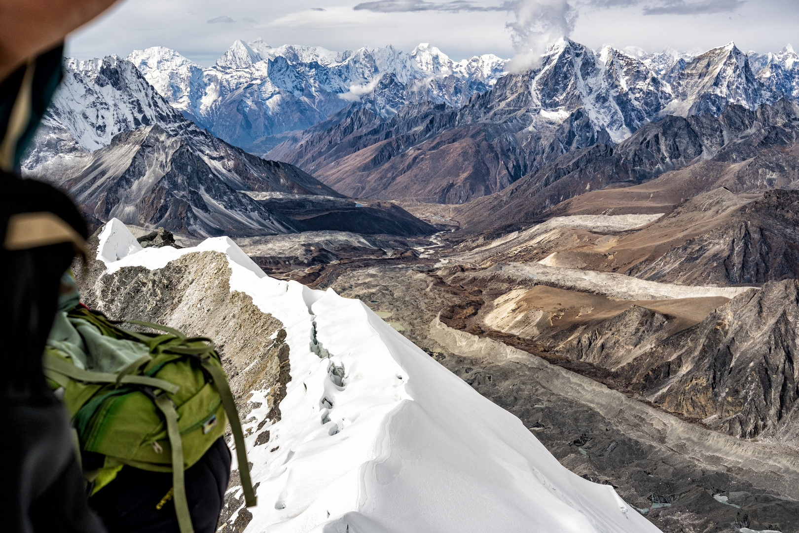 *6.189m Island Peak - die Welt aus der Vogelperspektive*