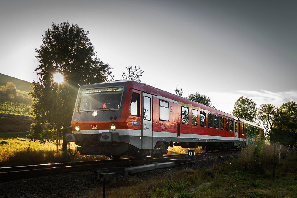 628 auf der Taubertalbahn