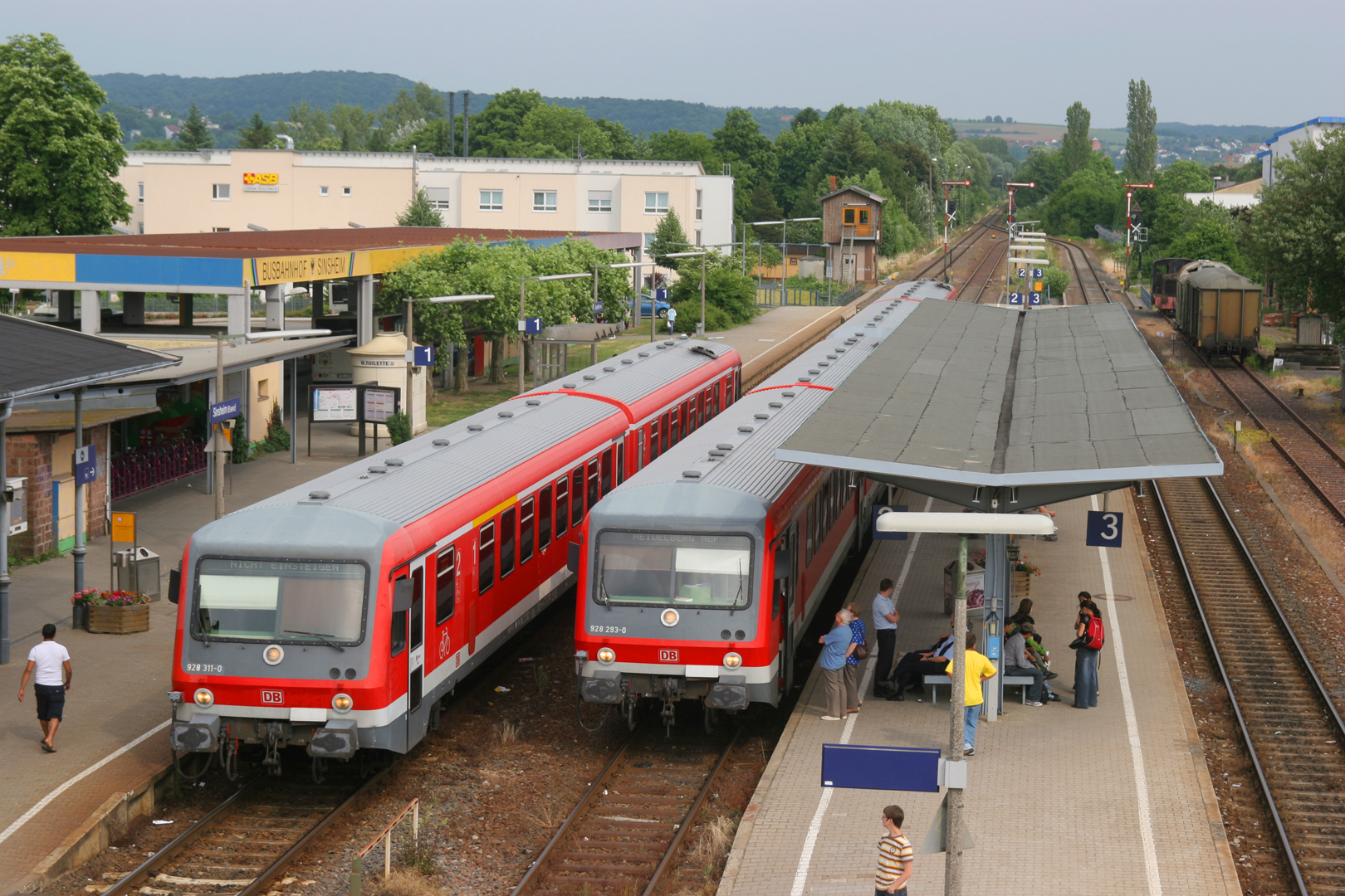 628 Kreuzung in Sinsheim