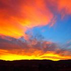 6.30 Uhr: ...Sonnenaufgang an der Bergstrasse im Herbst