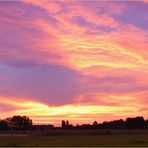 6.37 Uhr glühender Himmel über Erbstorf