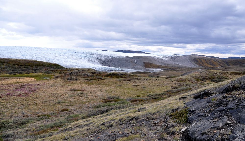 Landschaft mit Gletscher  von Kerstin Kühn