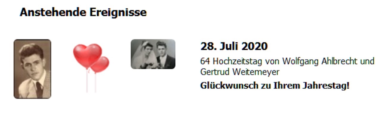 64.Hochzeitstag  *)