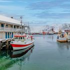 6565SB-68SB Hafen Panorama Honnigsvag Norwegen Winter